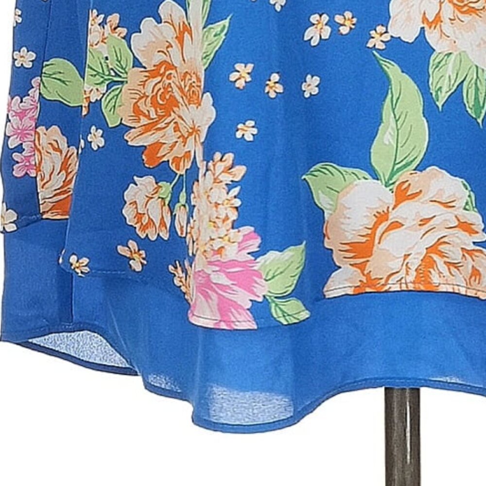 Pink Rose - Beautiful Floral Mini Dress - Picture 6 of 8